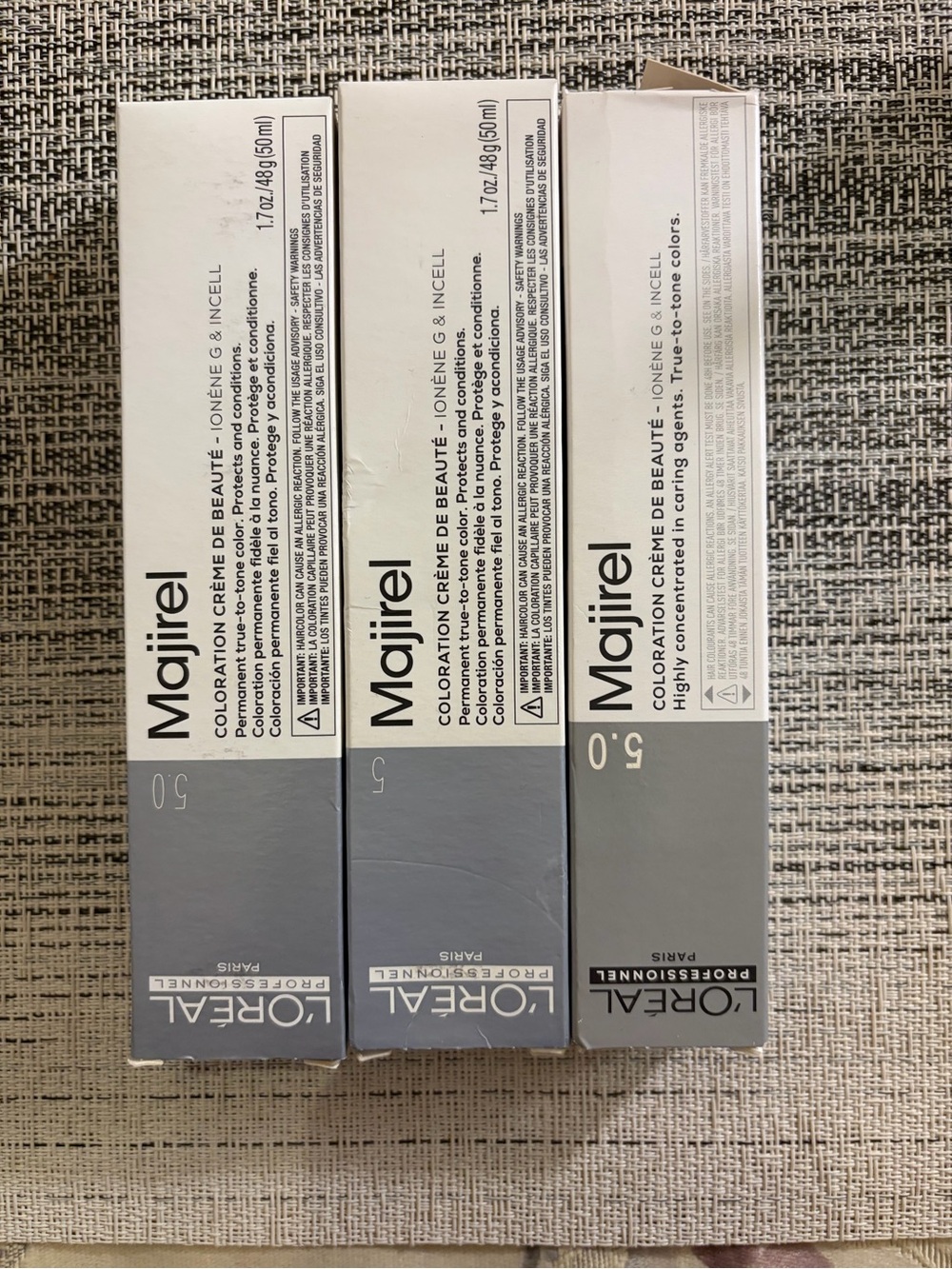 Majirel Professional Hair Color Cream 5.0, 5/5N, 5/5NN
